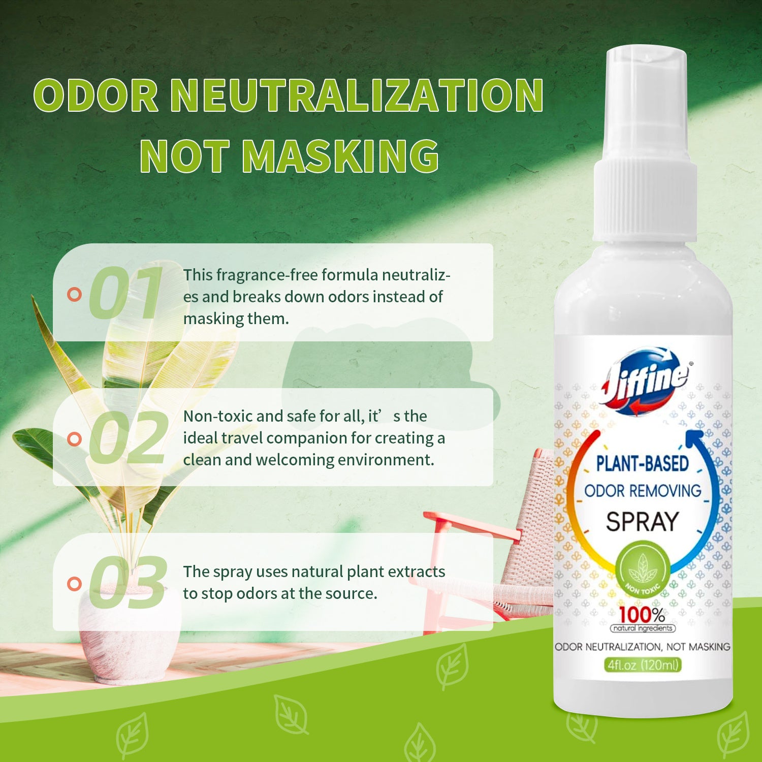 JIFFINE Deodorant Spray